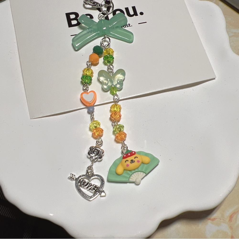 Sanrio pompompurin phone charm